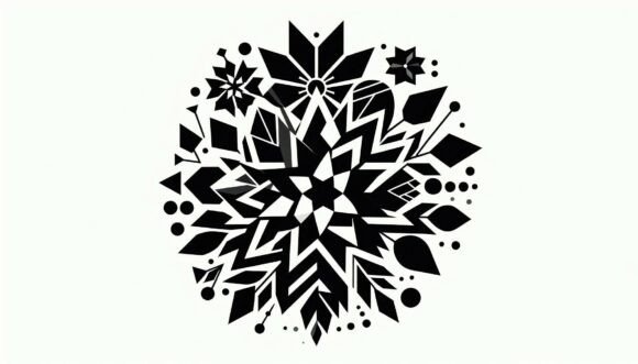 Download Geometric Abstract Floral Shapes - Floral Collection