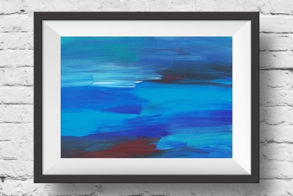 Download Blue Abstract Printable Wall Art - Art Collection