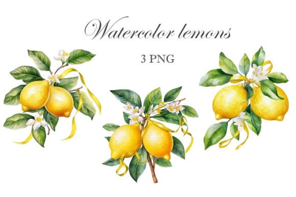 Download Lemon Watercolor Png. Citrus Clipart - Clipart Collection