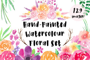 Download Hand Painted Watercolor Floral Set - Floral Collection