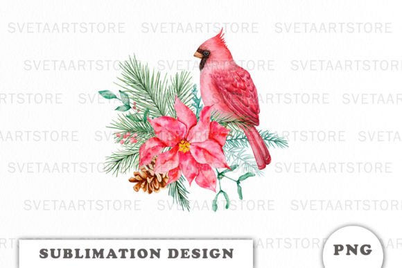 Download Watercolor Christmas Bouquet Clipart PNG - Clipart Collection