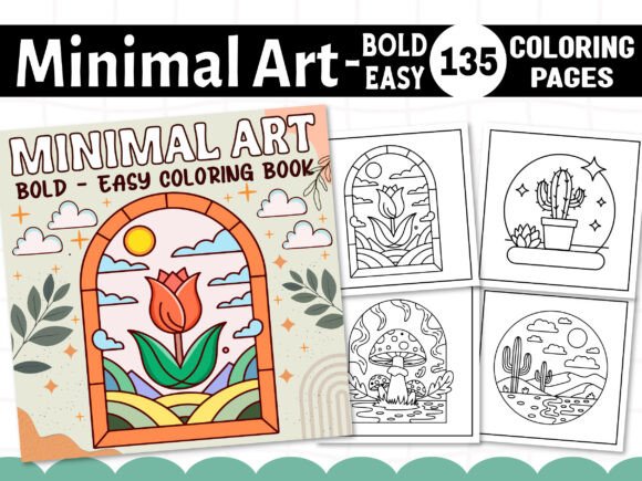 Download Bold and Easy Minimal Art Coloring Pages - Art Collection