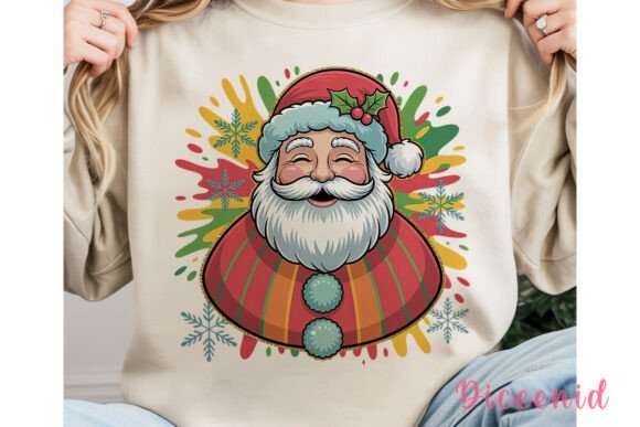 Download Glitter Splatter Santa PNG Clipart - Clipart Collection
