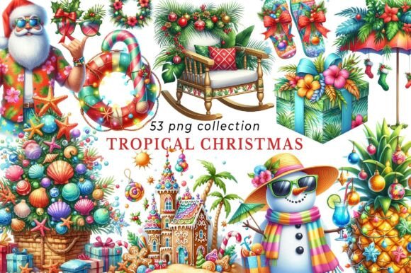 Download Tropical Christmas Clipart - Clipart Collection