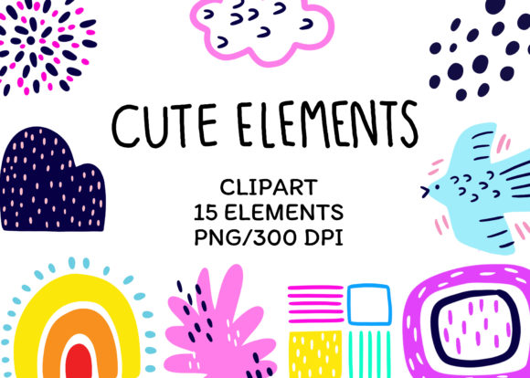 Download Cute Abstract Design, Elements, Clipart - Clipart Collection