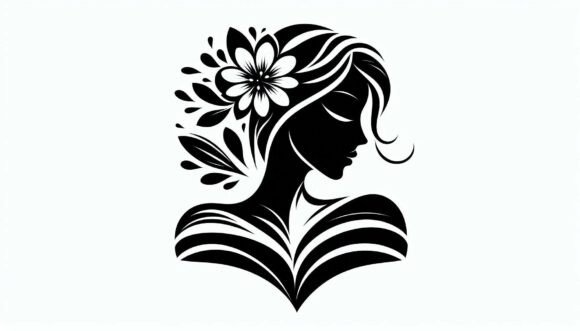 Download Monochrome Woman Floral Highlights - Floral Collection
