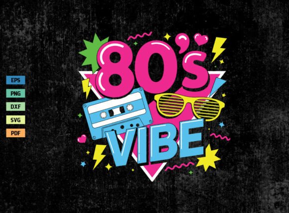 Download Retro 80s Vibe Vintage Shirt SVG PNG - Vibe Collection