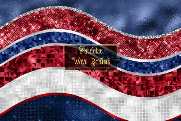 Download Patriotic Wave Borders Clipart - Clipart Collection