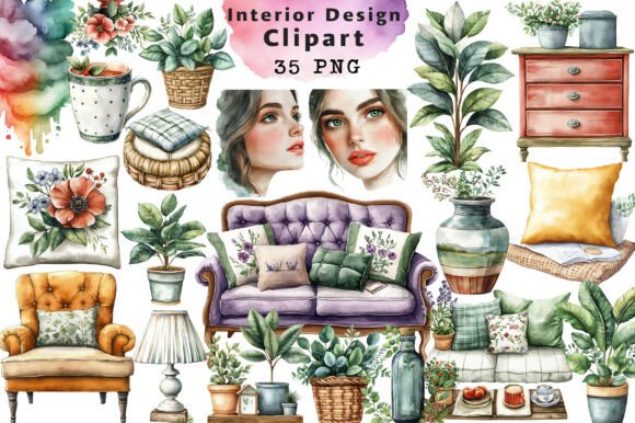 Download Interior Design Clipart PNG - Clipart Collection