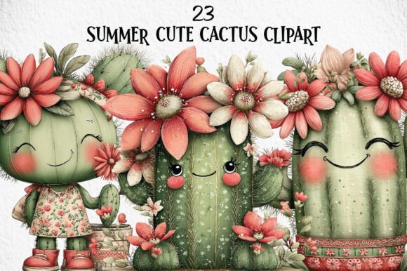 Download Summer Cute Cactus Clipart - Clipart Collection