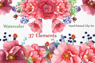 Download Watercolor Peonies Clipart, Wedding Clip Art Floral Clip Art Roses Peonies Clipart DIY Elements Wedding Invitation - Clipart Collection