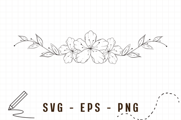 Download Floral Line Art Flower Frame - Art Collection