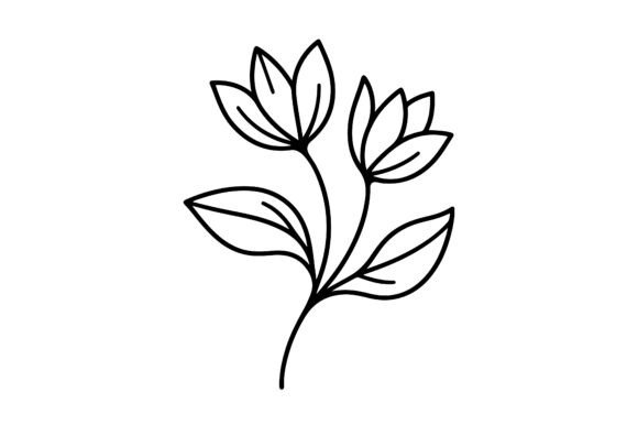 Download Line Art Flower Logo Design Icon Symbol - Art Collection