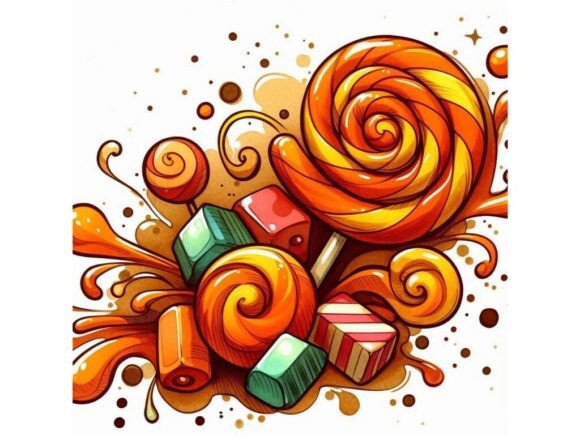 Download Inkblot-style Candy Swirl with Abstract - Premium Resources