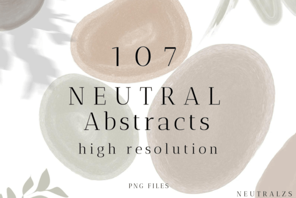 Download Neutral Abstract Shapes and Floral PNG - Abstract shapes Collection