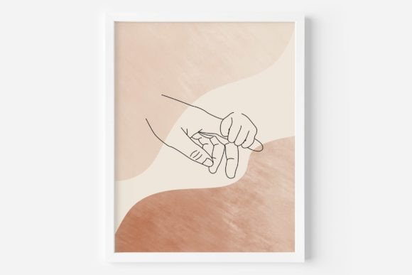 Download Mother and Child Fine Line Wall Art - Art Collection