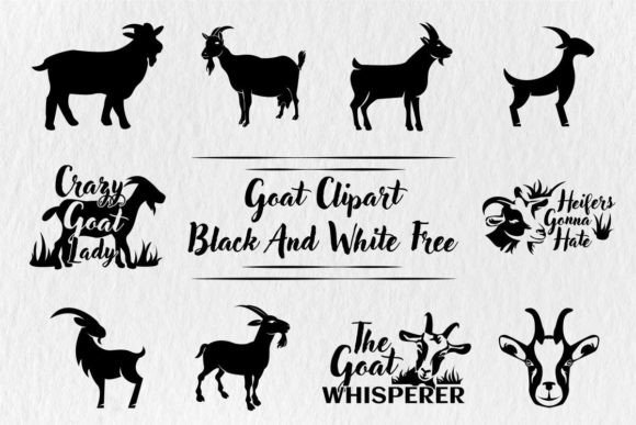 Download Goat Clipart Black and White Free - Clipart Collection