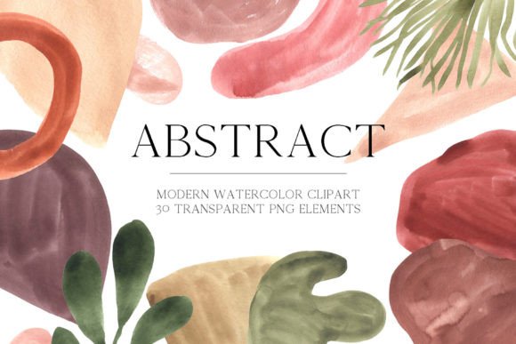 Download Watercolor Abstract Shapes Clipart - Clipart Collection