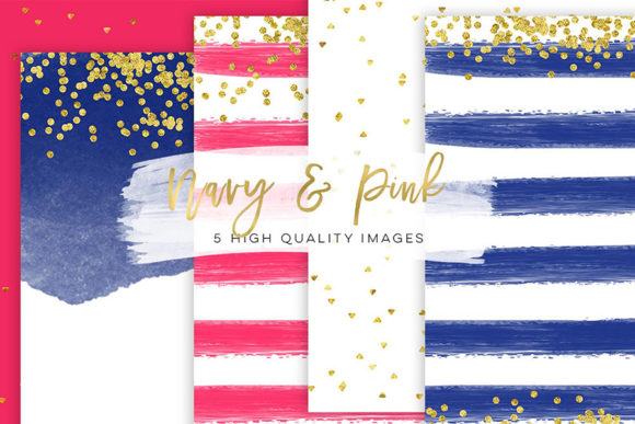 Download Pink and Navy Blue, Blog Paper Clip Art - Art Collection