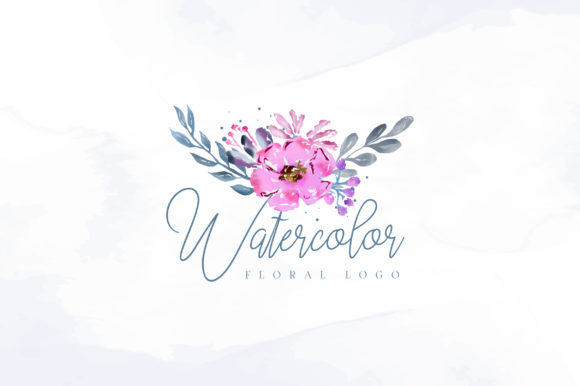 Download Beautiful Watercolor Floral Logo - Premium Resources