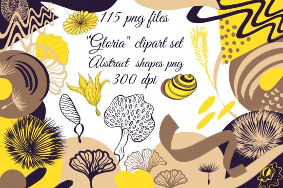 Download Aesthetic Abstract Shapes Clipart - Clipart Collection