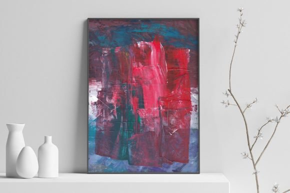 Download Grunge Red Abstract Printable Wall Art - Art Collection