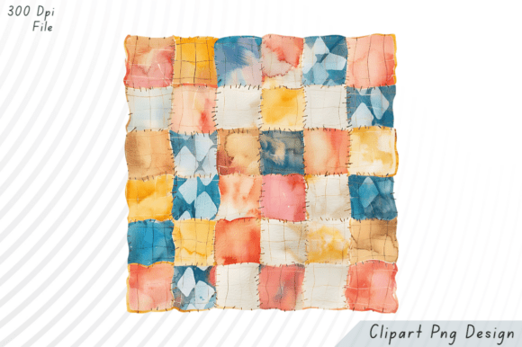 Download Watercolor Patchwork Quilt PNG Clipart - Clipart Collection