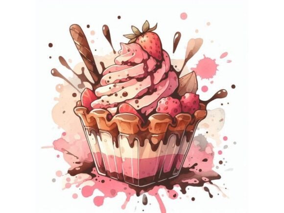 Download Inkblot-style Dessert, Abstract Splashes - Premium Bundle