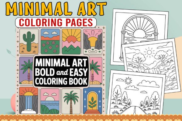 Download Minimal Art Coloring Book Bold and Easy - Art Collection