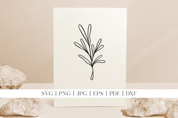 Download Laurel Leaf Line Art | Cute Botanicals - Art Collection