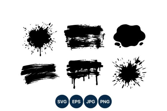 Download Black Ink Paint Splatter Vector Art - Art Collection