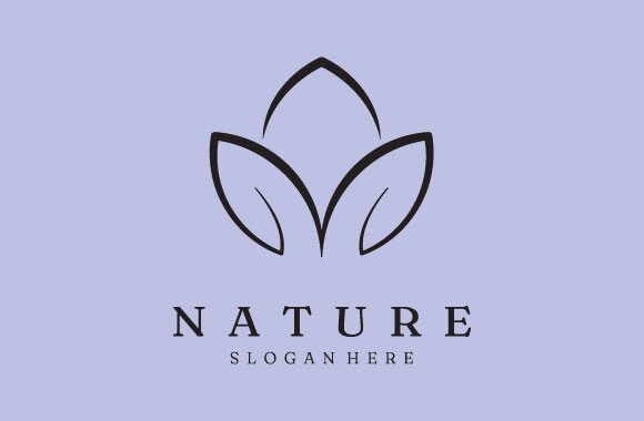 Download Logo Leaf Line Art Vector Minimalist - Art Collection