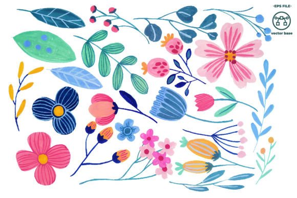 Download Watercolor Flower Elements Clip Art - Art Collection