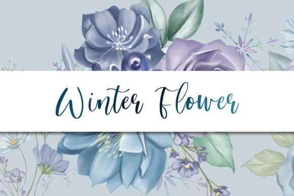 Download Winter Flower Clipart - Clipart Collection