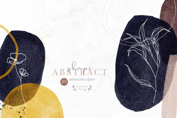 Download Watercolor Boho Abstract Clipart, PNG - Clipart Collection