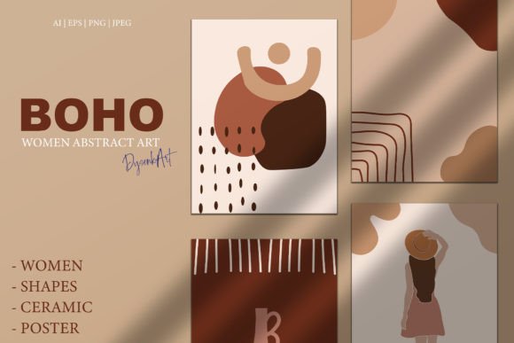 Download Boho Women Abstract Art - Art Collection