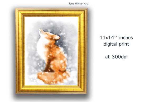 Download Watercolor Cute Fox Printable Wall Art - Art Collection