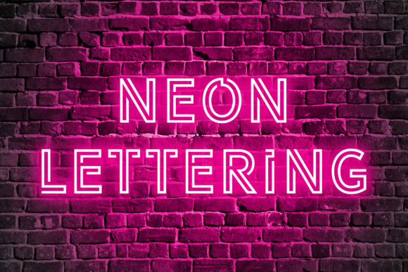 Download Hot Pink Neon Light Alphabet Clipart - Clipart Collection