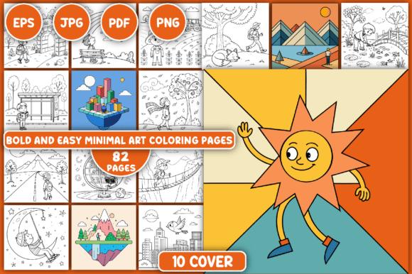 Download Minimal Art, Coloring Pages - Art Collection