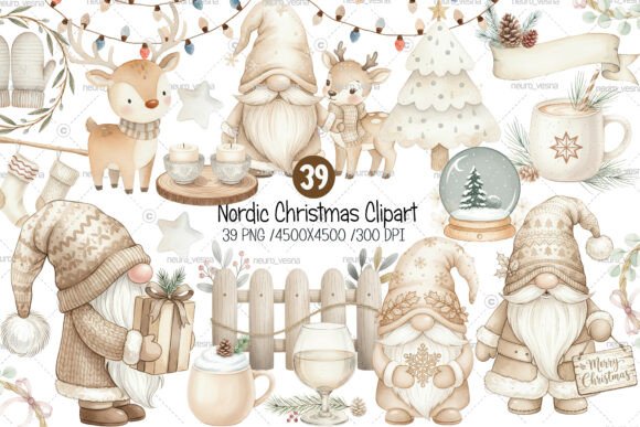Download Beige Christmas Clipart - Clipart Collection