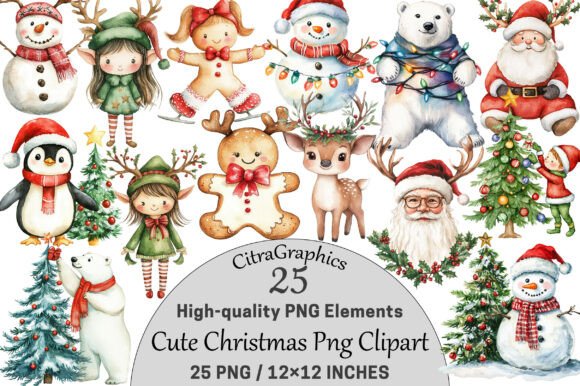 Download Cute Christmas Clipart. - Clipart Collection
