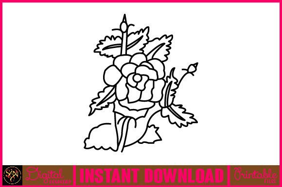 Download Floral Line Art Flower SVG Elements 80 - Art Collection