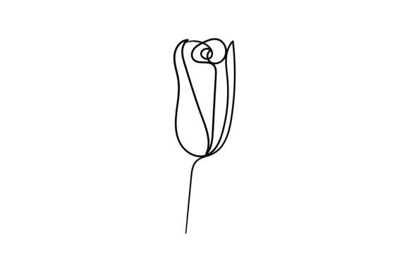 Download Flower One Line  Drawing Minimalism Art. - Art Collection