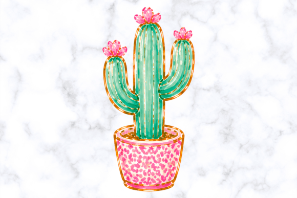 Download Pink Leopard Cactus Clipart - Clipart Collection