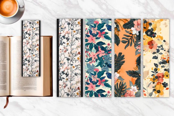 Download Irregular Floral Pattern Bookmark - Floral Collection