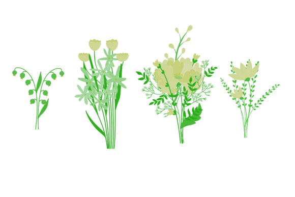 Download Set Art Flower Branch - Art Collection