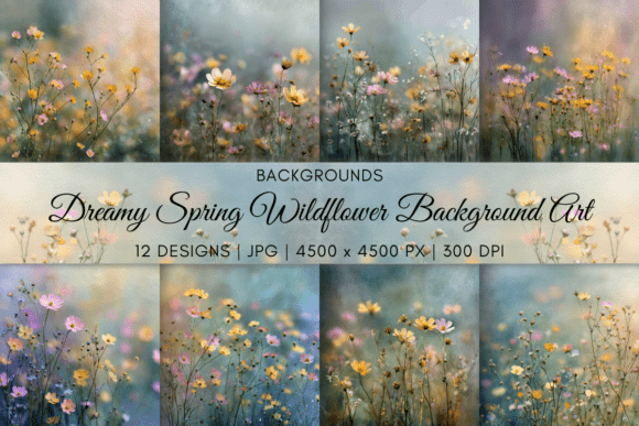 Download Dreamy Spring Wildflower Background Art - Art Collection