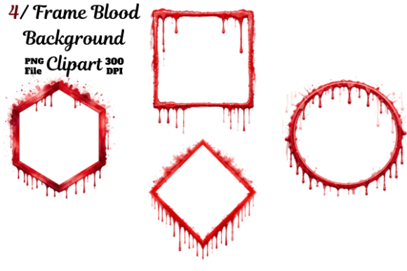 Download Frame Blood Background Clipart - Clipart Collection