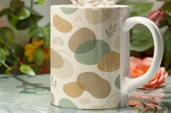 Download Soft Earthy Abstract Shapes Pattern - Abstract shapes Collection