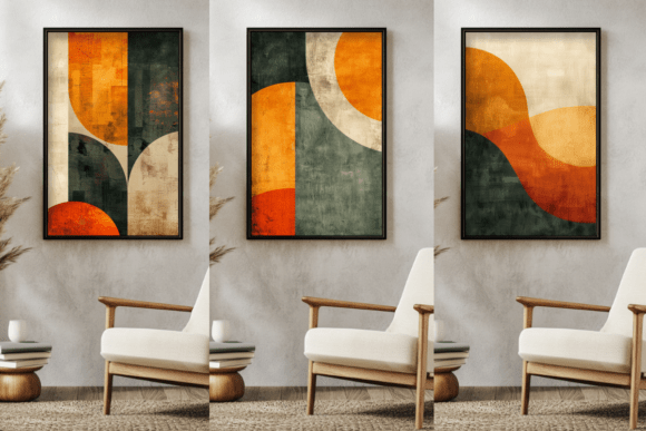 Download Abstract Prints Set, Geometry Art Prints - Art Collection